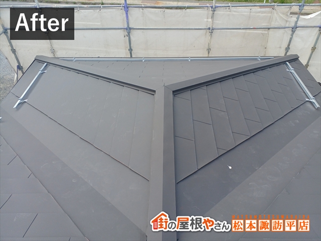 松本市公民館屋根葺き替え工事　施工後